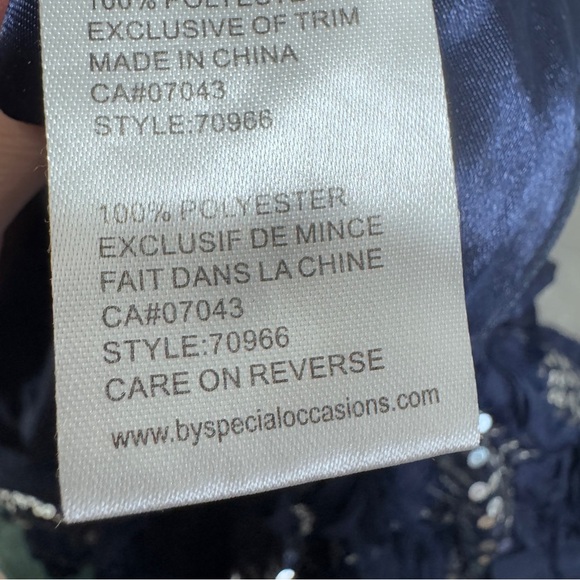 Cinderella Special Occasion Floral Rosettes Sequin Dress Size 7 - Picture 9 of 11